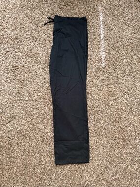 Unisex Black Scrub Drawstring Pants